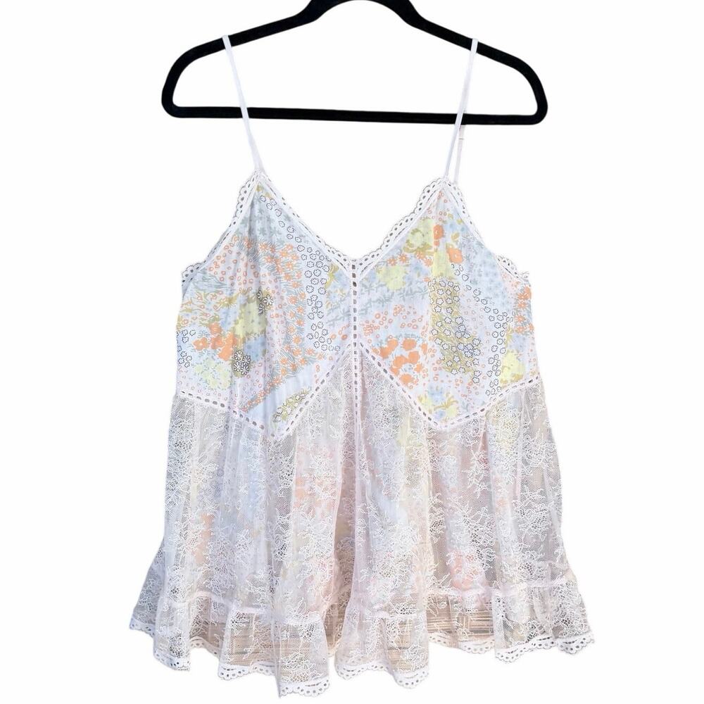 Victoria’s Secret retro inspired babydoll pink lace chemise slip tank medium
